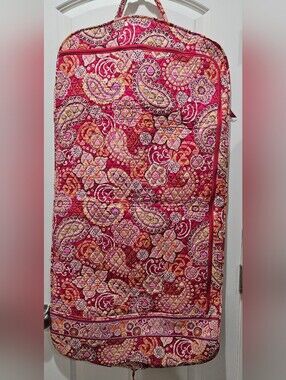 Vera Bradley Pink Red Yellow Quilted Travel Bag